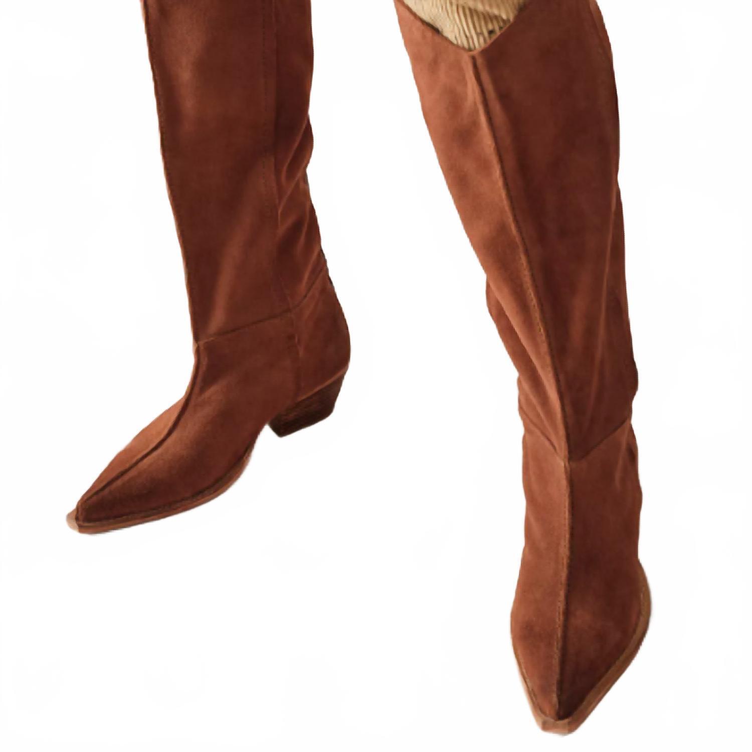 New Free People Women's Sway Low Slouch Boot In Tan